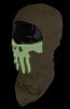 Lancer Tactical Ghost Balaclava, Tan w/ Glow in the Dark Skull Design