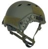 Lancer Tactical SpecOps Military Style NVG Helmet w/ Rails, OD Green