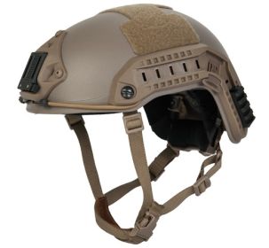 Lancer Tactical Maritime SpecOps Military Style Helmet w/ NVG Mount - Tan