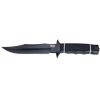 SOG Tech Bowie - Fixed 6.4" Black Plain Blade Kraton Handle Kydex Sheath