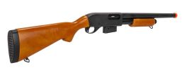 A&K M870 Real Wood Spring-Powered Metal Shotgun