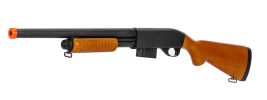 A&K M870 Real Wood Spring-Powered Metal Shotgun