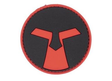 Amoeba PVC Patch, Red & Black