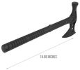 Armory MOLLE Compatible Polymer Training Battle Ax w/ Hammer, Black