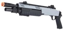 BO Manufacturer FABARM STF12 11â€ Barrel Pump Action Shotgun, Grey / Black