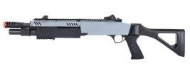 BO Manufacturer FABARM STF12 11â€ Barrel Pump Action Shotgun w/ Stock, Grey / Black