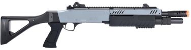 BO Manufacturer FABARM STF12 11â€ Barrel Pump Action Shotgun w/ Stock, Grey / Black