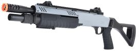 BO Manufacturer FABARM STF12 11â€ Barrel Pump Action Shotgun w/ Stock, Grey / Black