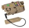Bravo P15 Flashlight & Green Laser PEQ Box, Tan