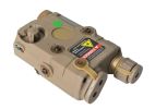 Bravo P15 Flashlight & Green Laser PEQ Box, Tan