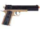 Colt 1911 Spring Pistol Kit w/ Holster and Safety Glasses, Black/Tan