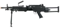 Cybergun FN Herstal Licensed M249 Para â€œFeatherweightâ€ LMG Airsoft Rifle, Black