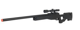 CYMA MK96 Bolt Action Airsoft Rifle w/ Scope, Black