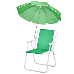 Folding Beach Chair With Umbrella For Adults, Lightweight Porable Camping Chair With 265lbs Capacity For Travel Picnic Concert & Outdoor Activities, G