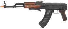 E&L Airsoft AK AIMS Platinum Airsoft Rifle w/ Real Wood Furniture, Black