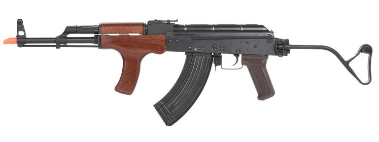 E&L Airsoft AK AIMS Platinum Airsoft Rifle w/ Wood Furniture, Black