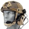 Earmor M32H MOD3 Tactical Communication Hearing Protector for FAST Helmet, Tan