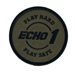 Echo 1 Play Hard Play Safe Patch - Round
