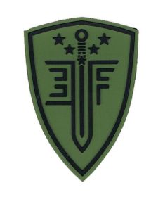 Elite Force Shield PVC Velcro Patch, OD Green