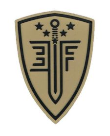 Elite Force Shield PVC Velcro Patch, Tan