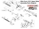 Elite Force/KWC 1911 A1 CO2 Blowback Airsoft Pistol Slide