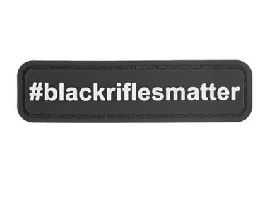 G-Force #BlackRiflesMatter PVC Morale Patch, Black