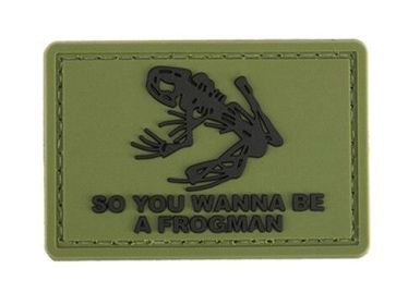 G-Force Frogman PVC Morale Patch, Green