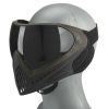 G-Force Modern Full Face Mask w/ Black Lens, Gray / Brown