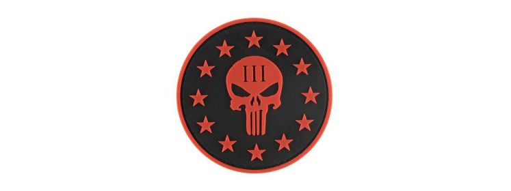 G-Force Punisher Three Percenter Round PVC Morale Patch
