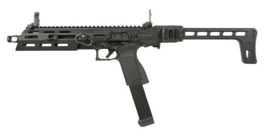 G&G SMC 9 Gas SMG Airsoft Carbine, Black