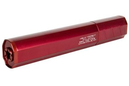 Helix Trident Mock Airsoft Suppressor, Red (CW or CCW)