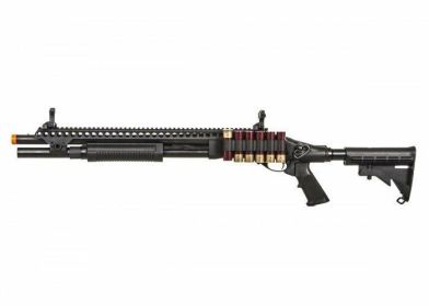 JAG Arms Scattergun SP Gas Powered LE Stock Tactical Shotgun, Black