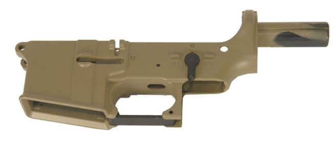 JG/Golden Eagle ABS Lower Receiver for M4 AEG, Tan