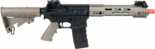 KJW M4 V3 Full Metal Gas Blowback Airsoft Rifle, Two-Tone