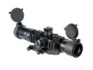 Lancer Tactical 1.5-4x Illuminated Mil-Dot Rifle Scope, Red/Green Dot, Railed