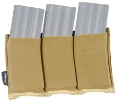 Lancer Tactical Triple M4 Magazine Pouch - Tan