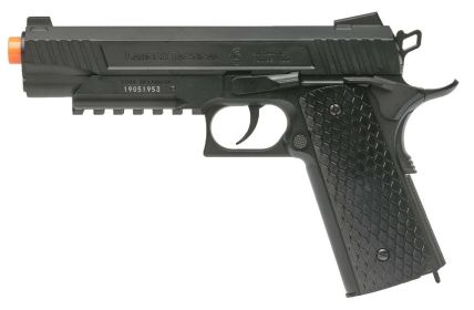 Lancer Tactical Cobra LTX-50 1911 Co2 Half-Blowback Airsoft Pistol, Black
