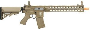 Lancer Tactical Enforcer Series BATTLE HAWK 14" ProLine High FPS AEG Airsoft Rifle, Tan
