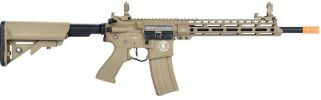 Lancer Tactical Enforcer Series BLACKBIRD Gen 2 High FPS AEG Airsoft Rifle, Tan