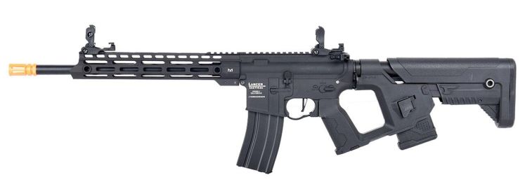 Lancer Tactical Enforcer Series BLACKBIRD ProLine High FPS Airsoft Rifle w/ Alpha Stock, Black