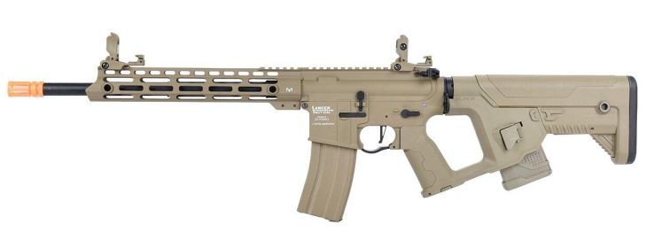 Lancer Tactical Enforcer Series BLACKBIRD ProLine High FPS Airsoft Rifle w/ Alpha Stock, Tan