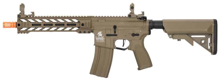 Lancer Tactical Enforcer Series Gen 2 BATTLE HAWK Hybrid High FPS AEG Airsoft Rifle, Tan