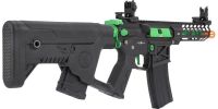 Lancer Tactical Enforcer Series NEEDLETAIL High FPS AEG Airsoft Rifle w/ Alpha Stock, Black / Green