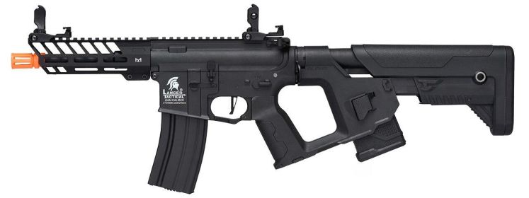 Lancer Tactical Enforcer Series NEEDLETAIL Hybrid Low FPS AEG Airsoft Rifle w/ Alpha Stock, Black