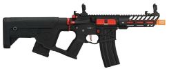 Lancer Tactical Enforcer Series NEEDLETAIL Skeleton ProLine Low FPS AEG Airsoft Rifle, Black / Red