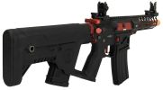Lancer Tactical Enforcer Series NEEDLETAIL Skeleton ProLine Low FPS AEG Airsoft Rifle, Black / Red