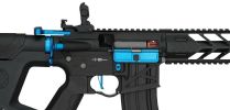 Lancer Tactical Enforcer Series NIGHT WING Skeleton ProLine High FPS AEG Airsoft Rifle, Black / Navy Blue