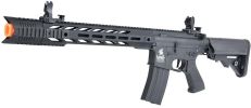 Lancer Tactical Interceptor SPR Hybrid Series High FPS AEG Airsoft Rifle, Black