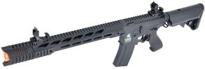 Lancer Tactical Interceptor SPR Hybrid Series High FPS AEG Airsoft Rifle, Black