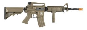 Lancer Tactical LT-04 M4 RIS Proline Series High FPS Airsoft Rifle, Tan